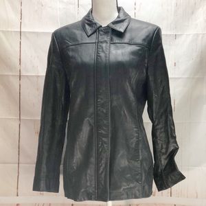 Alfani Leather Black jacket medium